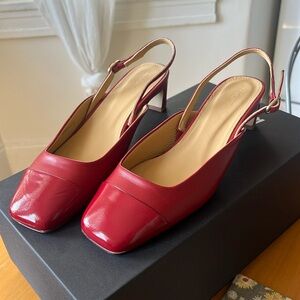 NEVER WORN Alohas Lindy Bliss Red Leather Pumps, size 38